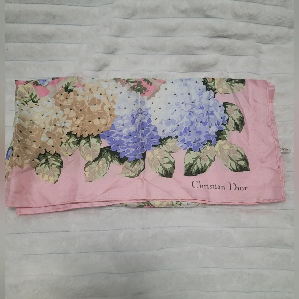 Dior 100% Silk Scarf Large